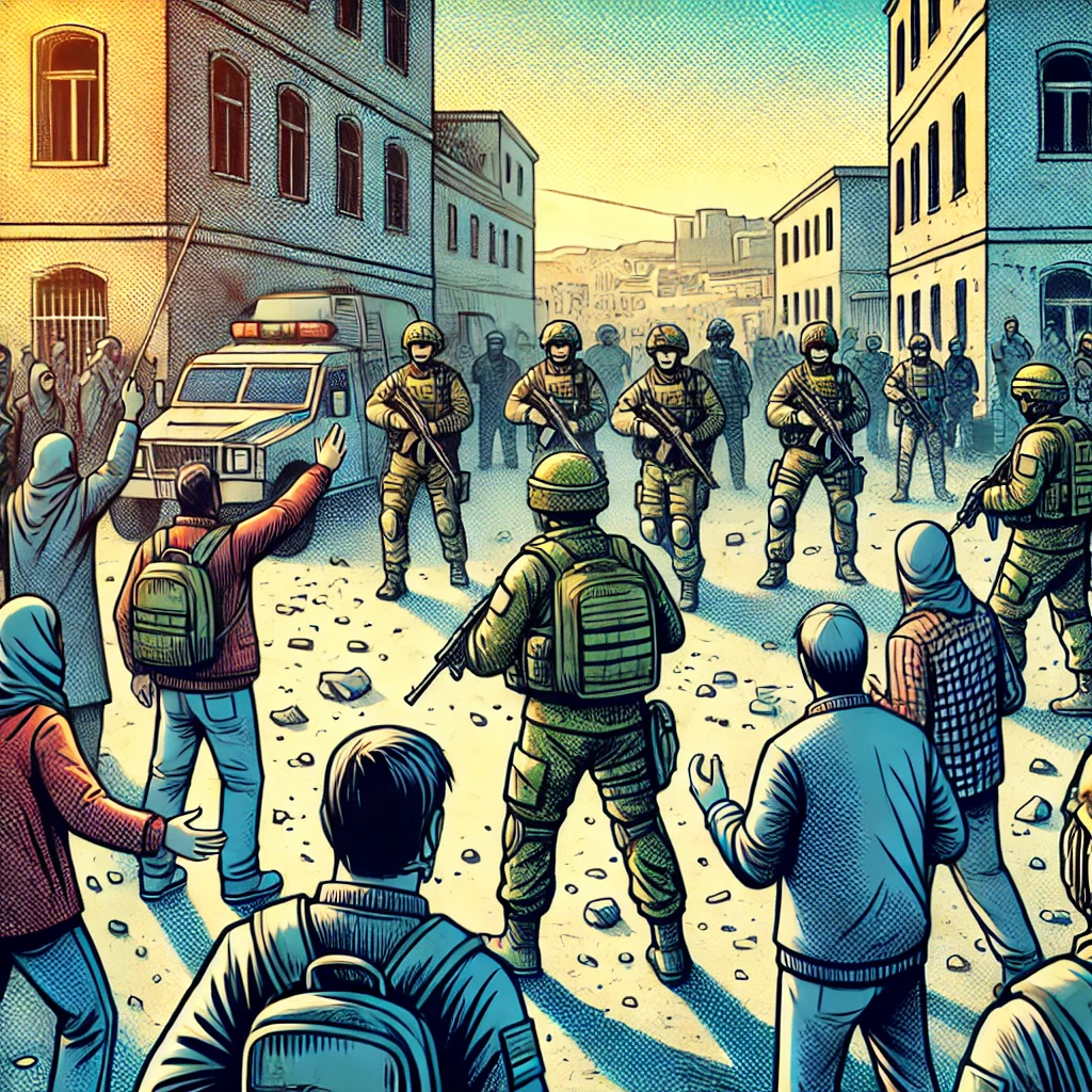 Comics picture of riots