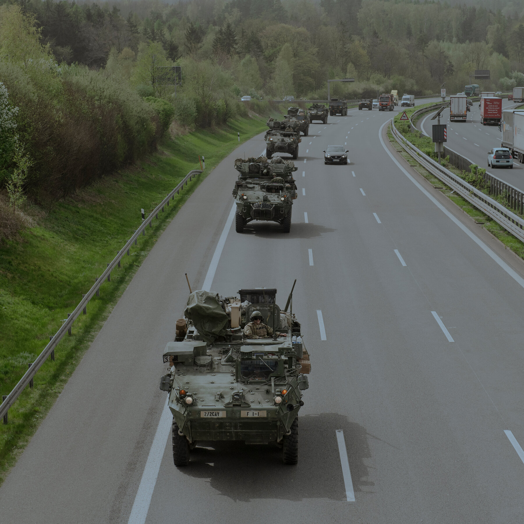 NATO military convoy