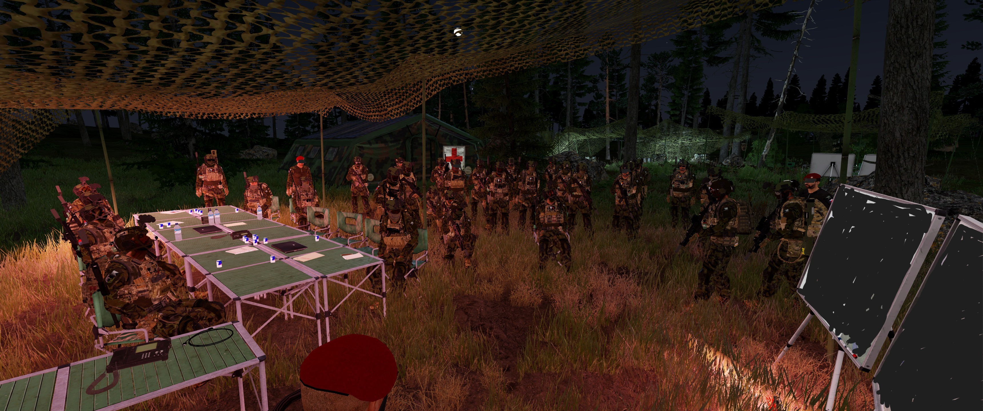 Czech Elite forces briefing somewhere in Finland FOB